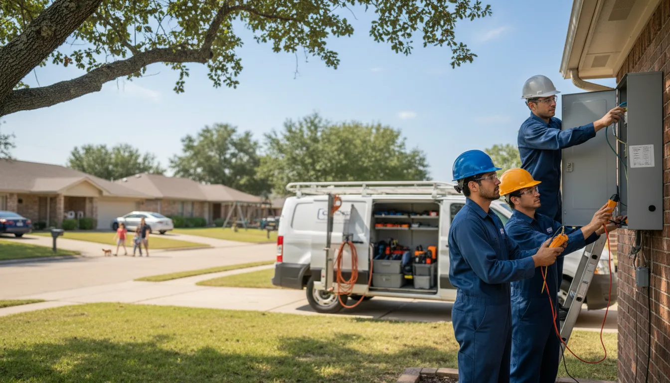 Certified electrician providing emergency electrical services in Nokomis, IL